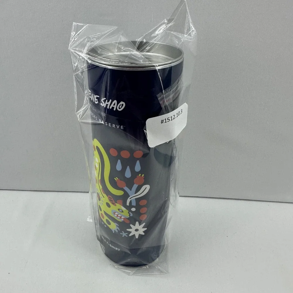 Starbucks Reserve Stevie Shao Collectible T-Shirt Large Artist Edition Tube‎ NWT